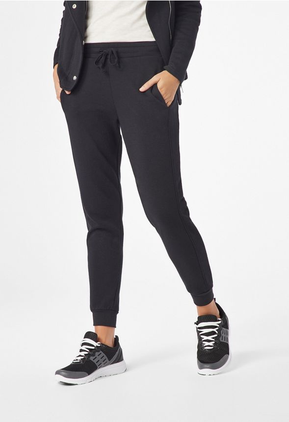 high waisted slim joggers