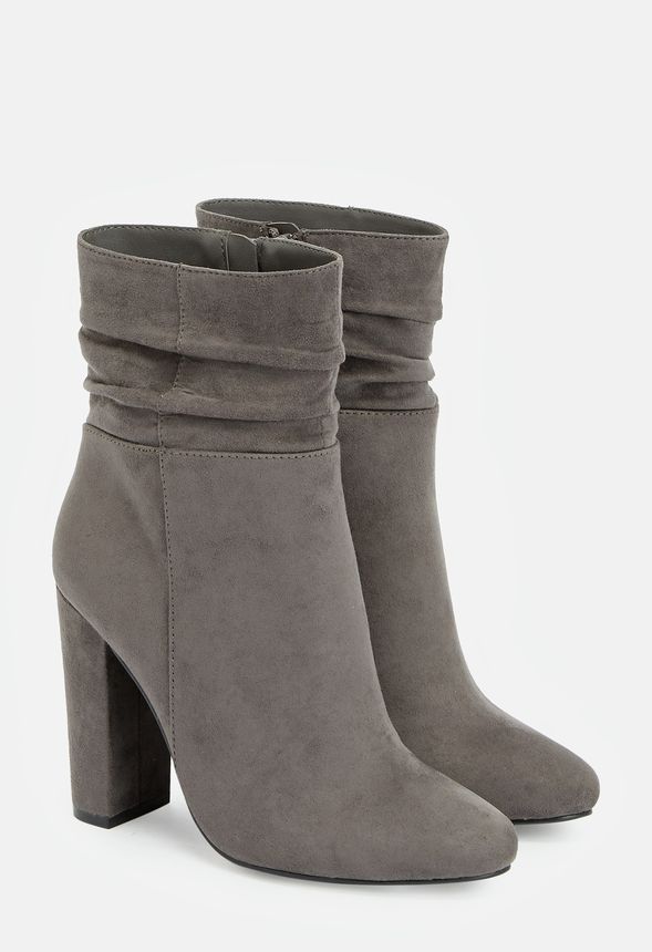justfab gray boots