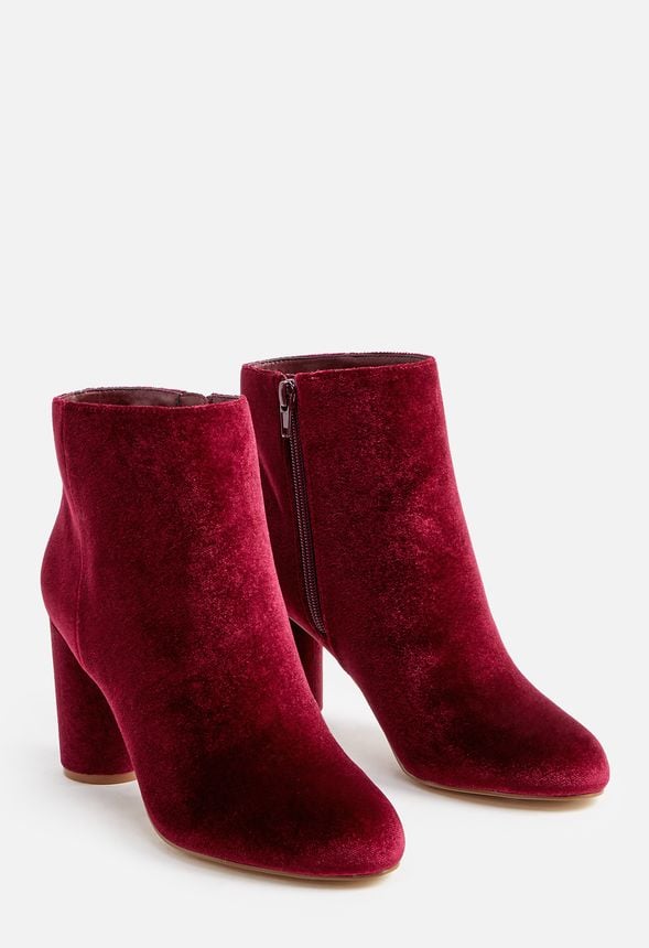 maroon bootie