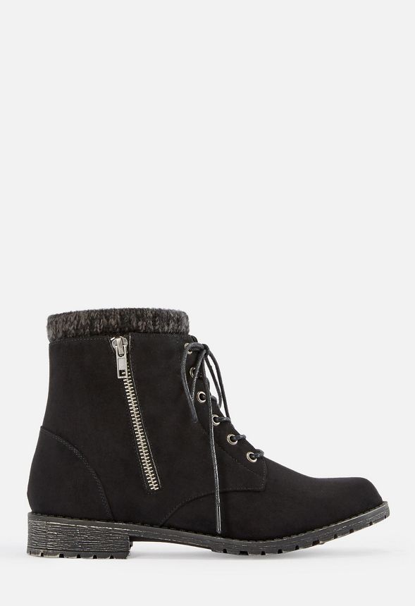 lace up zip boots