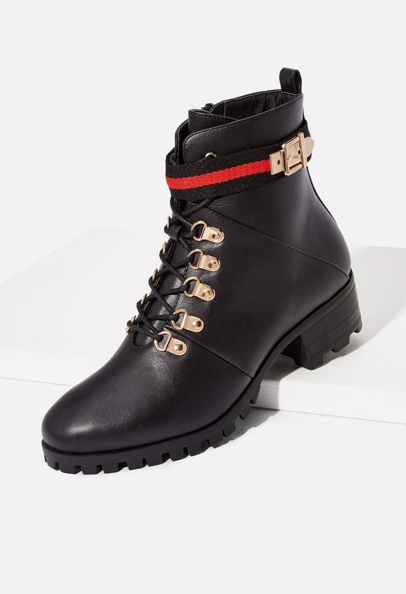 justfab lace up boots