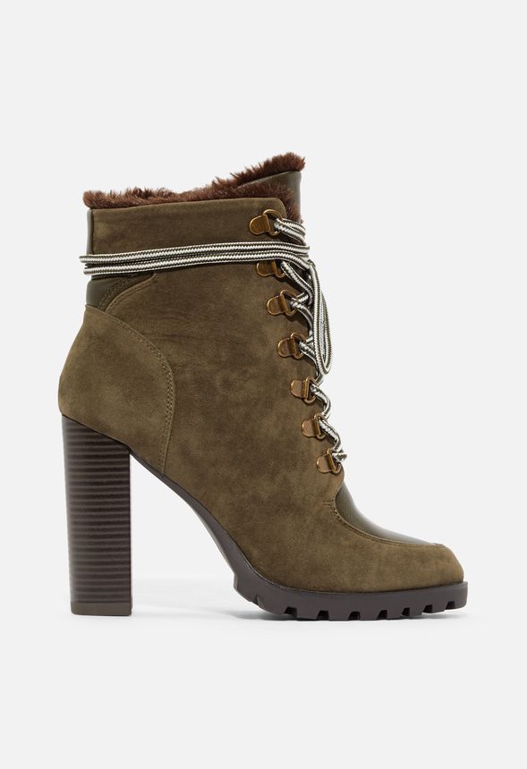edie lace up bootie justfab