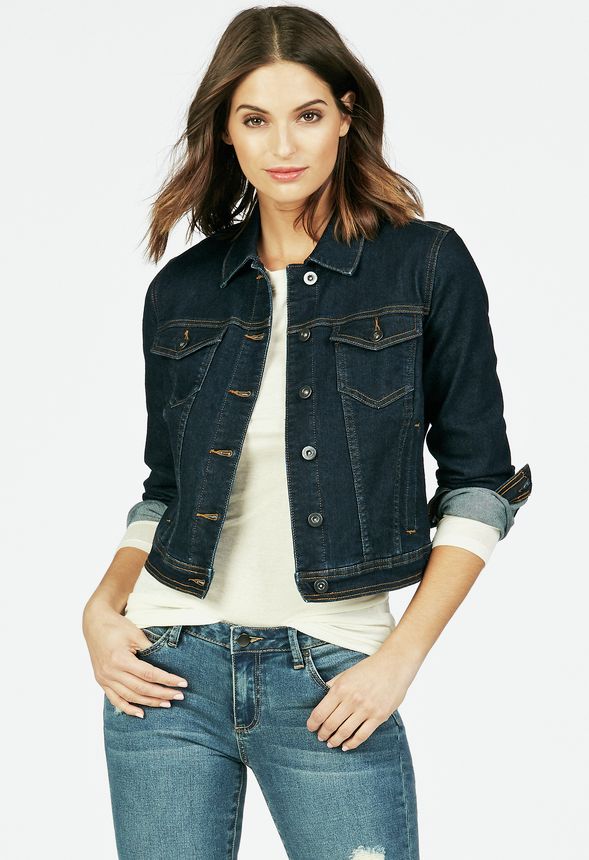 Classic Denim Jacket in Oxford Blue Get great deals at JustFab