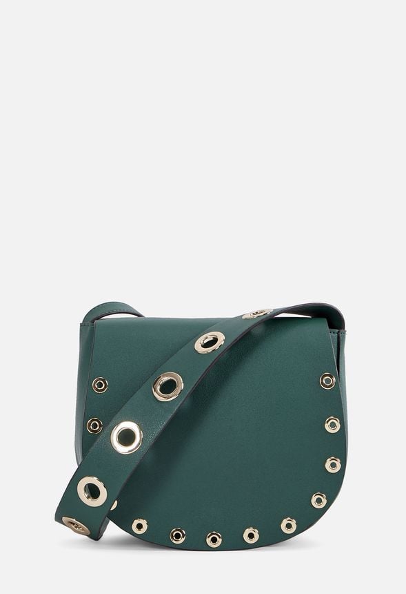 grommet detail strap bag