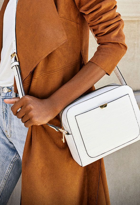 Ready For It Crossbody Bag In White Croc Get Great Deals At