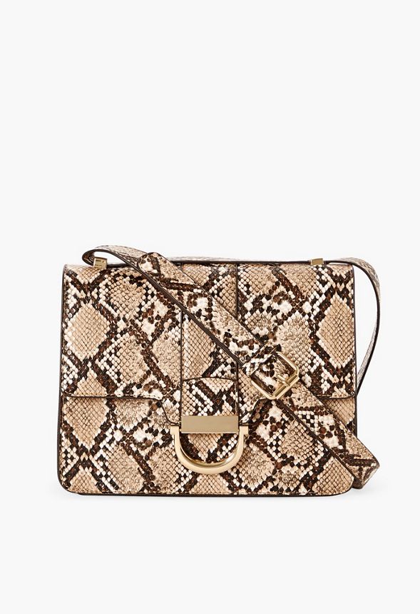Crossbody Bag Bags & Accessories in Natural Snake - Get deals JustFab
