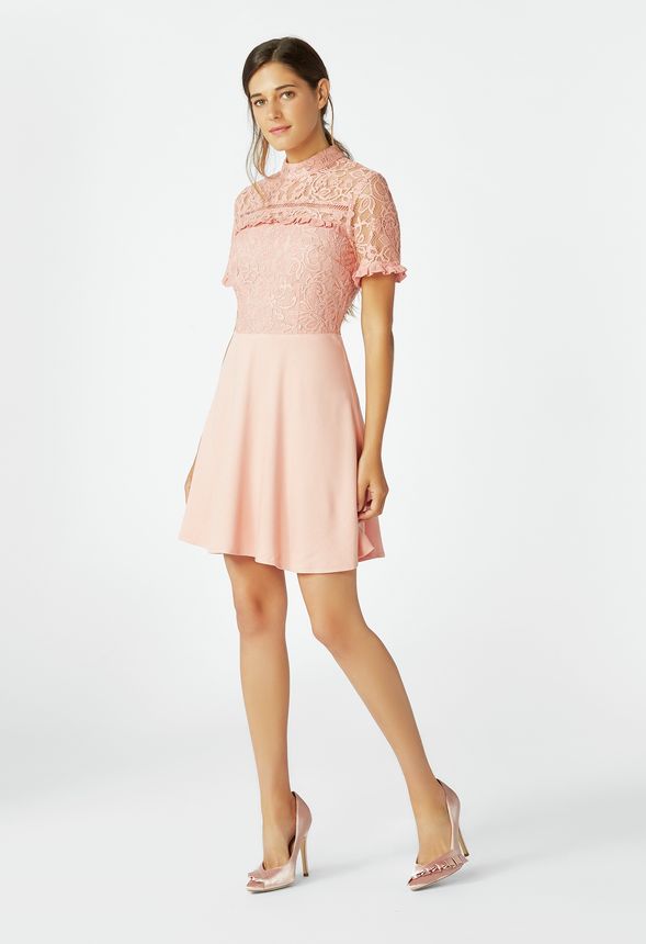 austin fit and flare lace dress