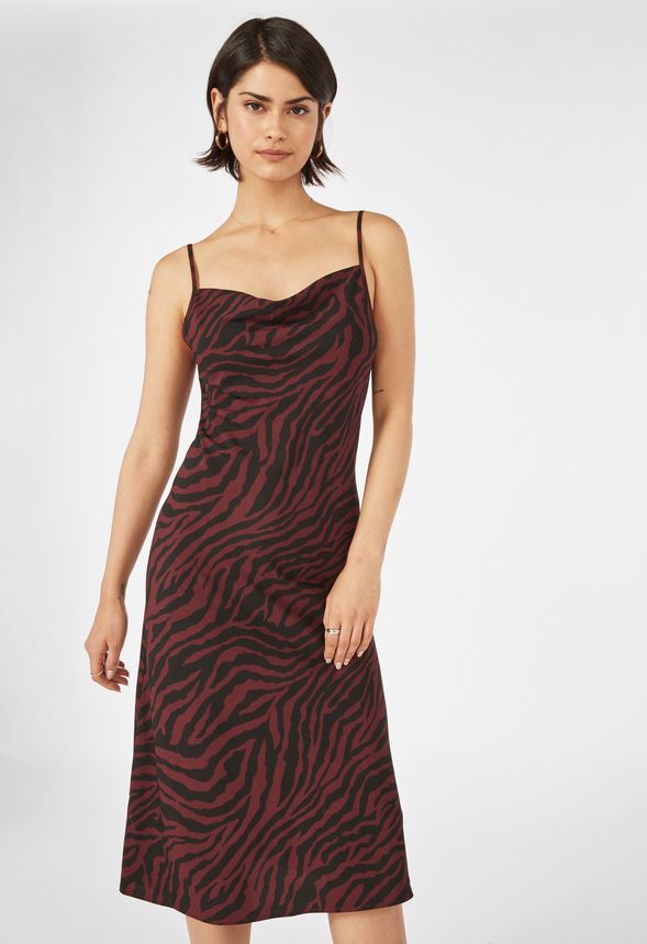 wine slip dress