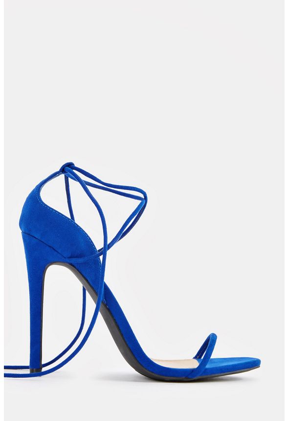 justfab blue heels