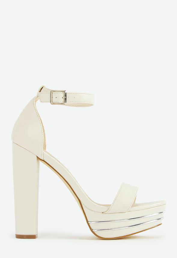 ivory platform heels