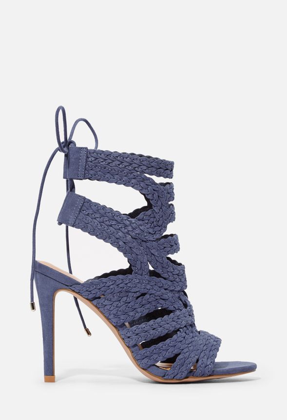 justfab blue heels