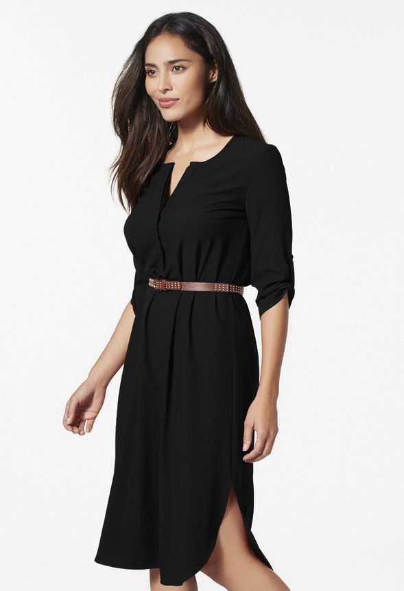 Midi Shirt Dress in Midi Shirt Dress  Get great deals at JustFab