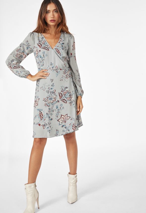 wrap surplice dress