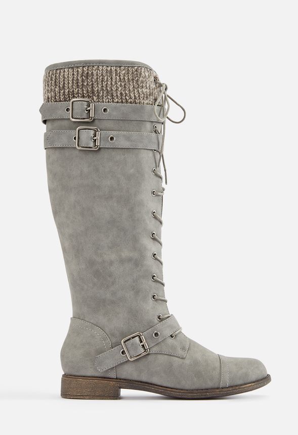 lace up sweater boots