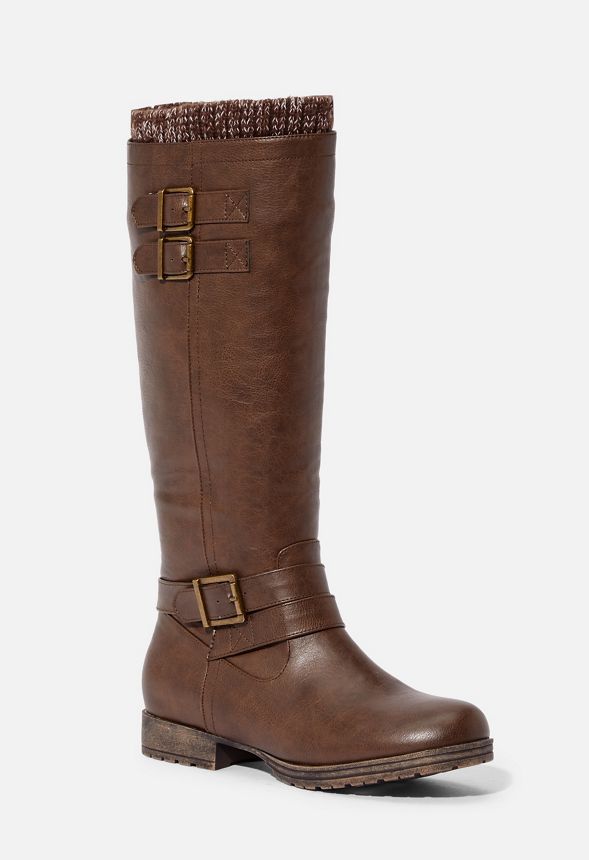 justfab sweater cuff boots