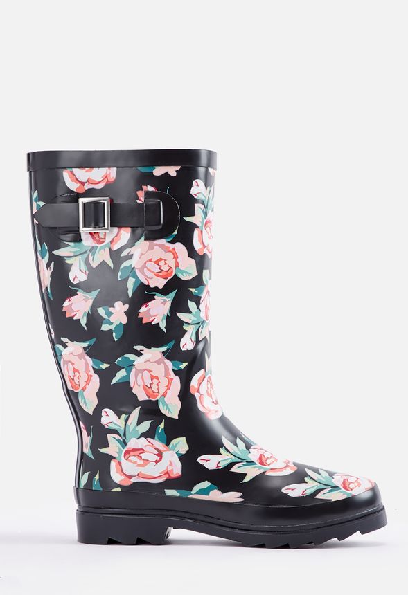 justfab floral boots