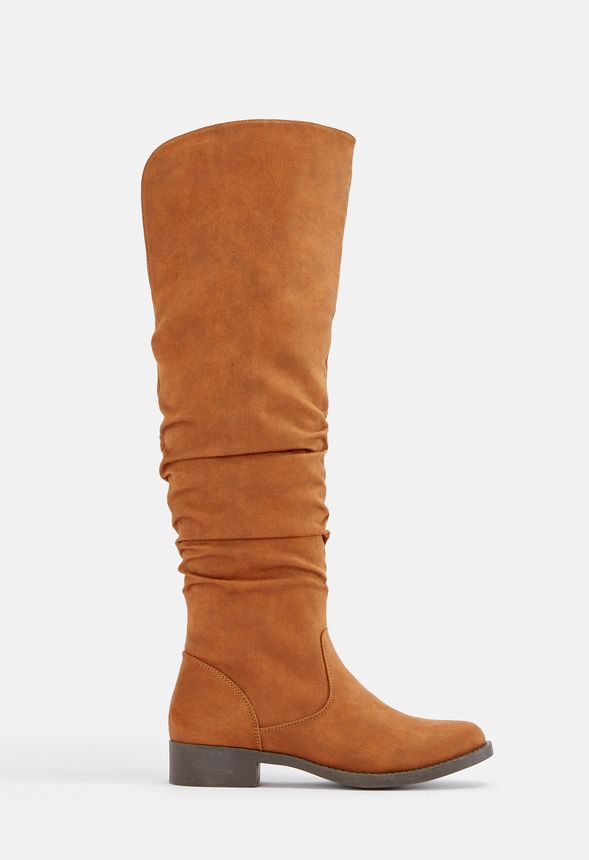 canvas slouch boots