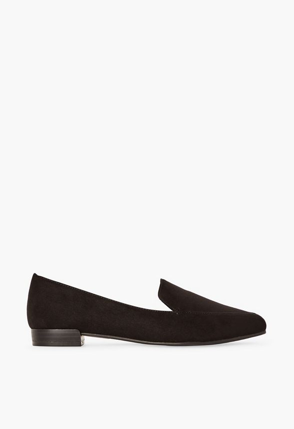 black slip on loafer