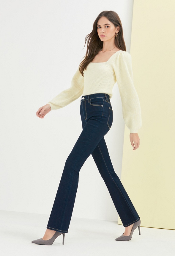 high waisted flare jeans