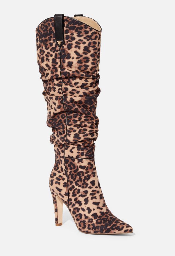 justfab cheetah boots