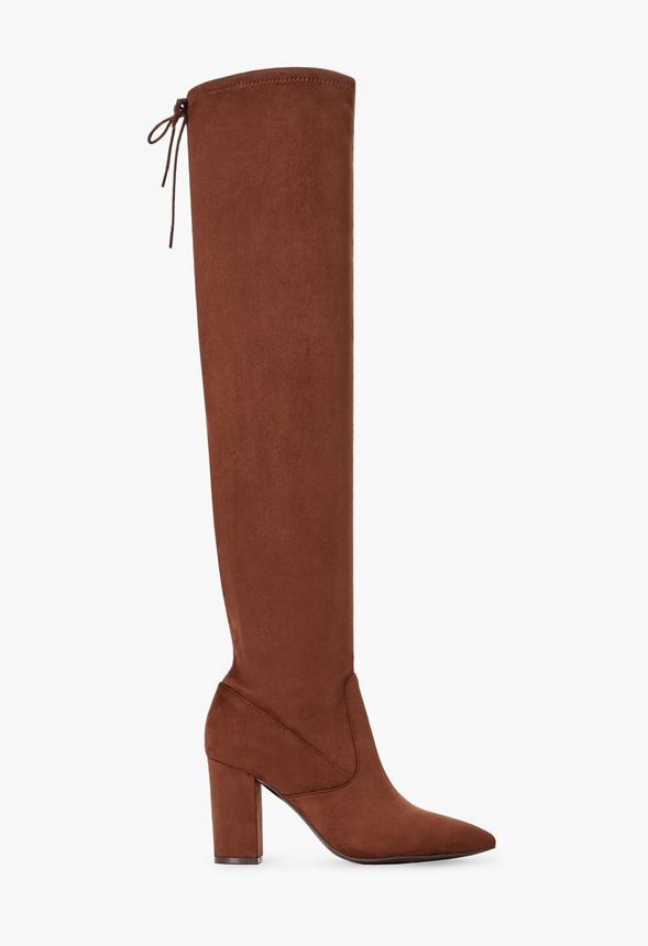 Aubriana Over-the-Knee Heeled Boot in 