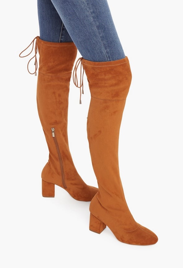 cognac slouch boots womens