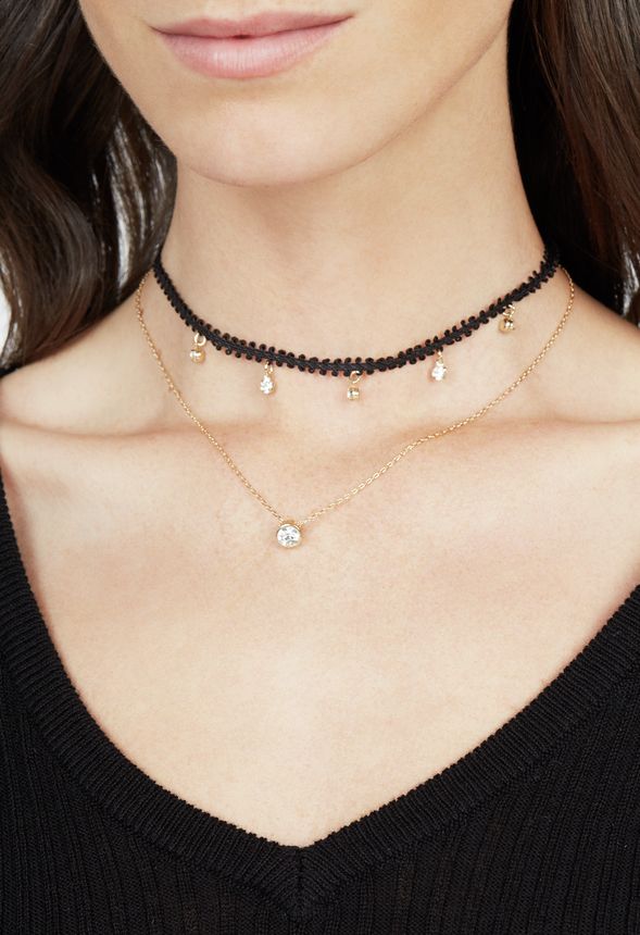 chokers in gold