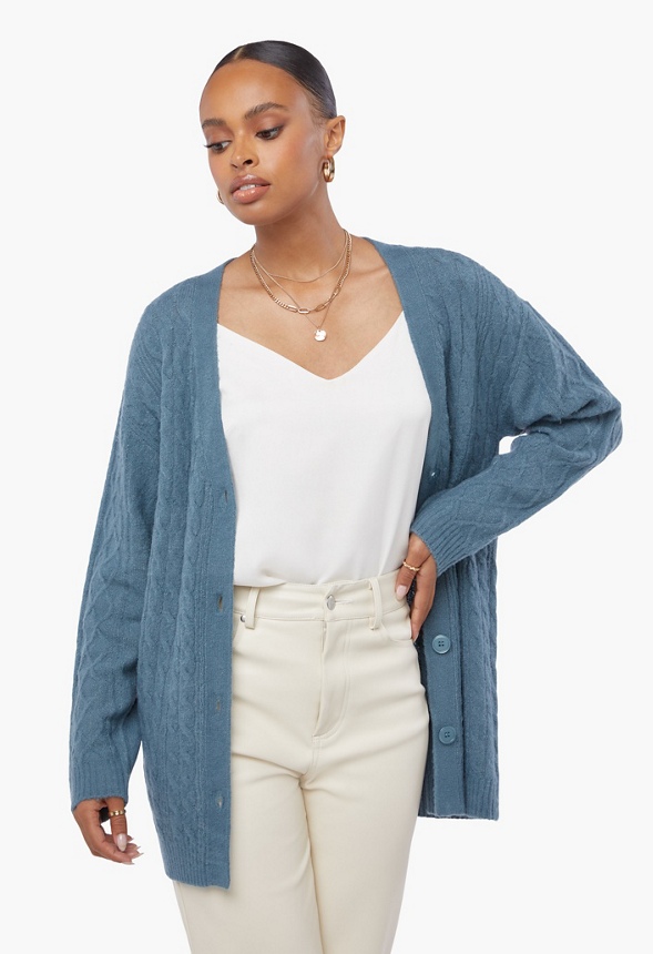 long tailored cardigan