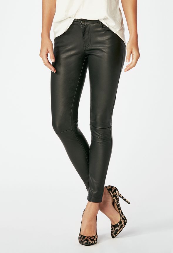 Faux Leather Pant in Black - Get great 