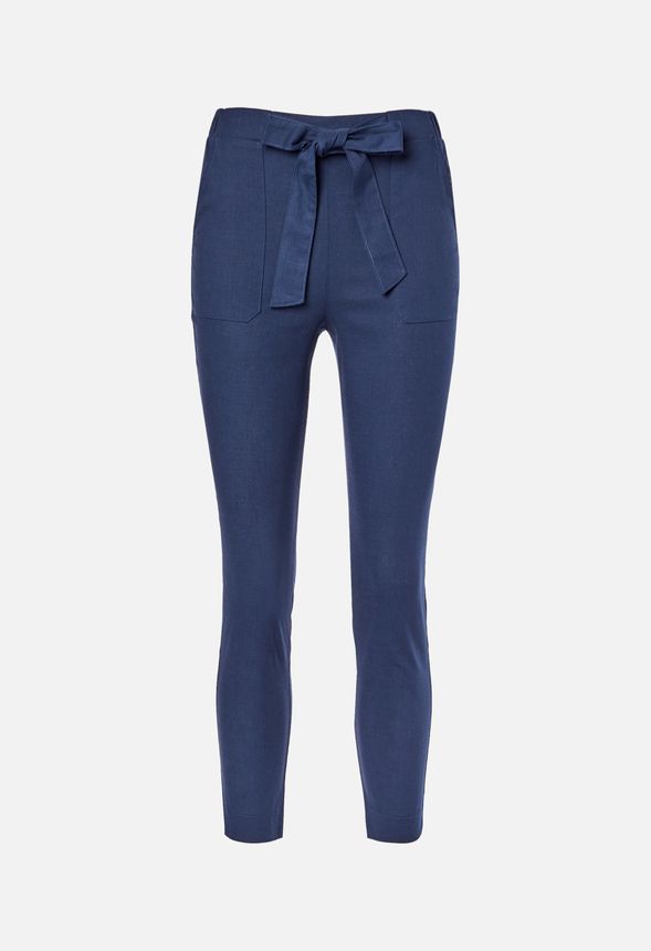 high waisted tie trousers