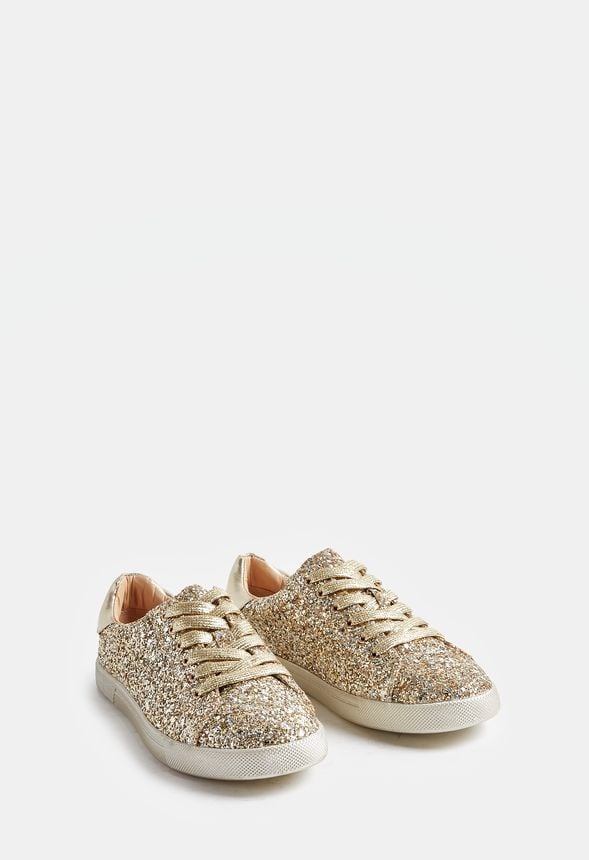 justfab gold shoes