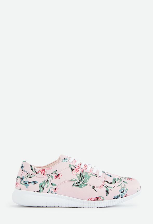 Fleur Real Floral Print Sneaker in 