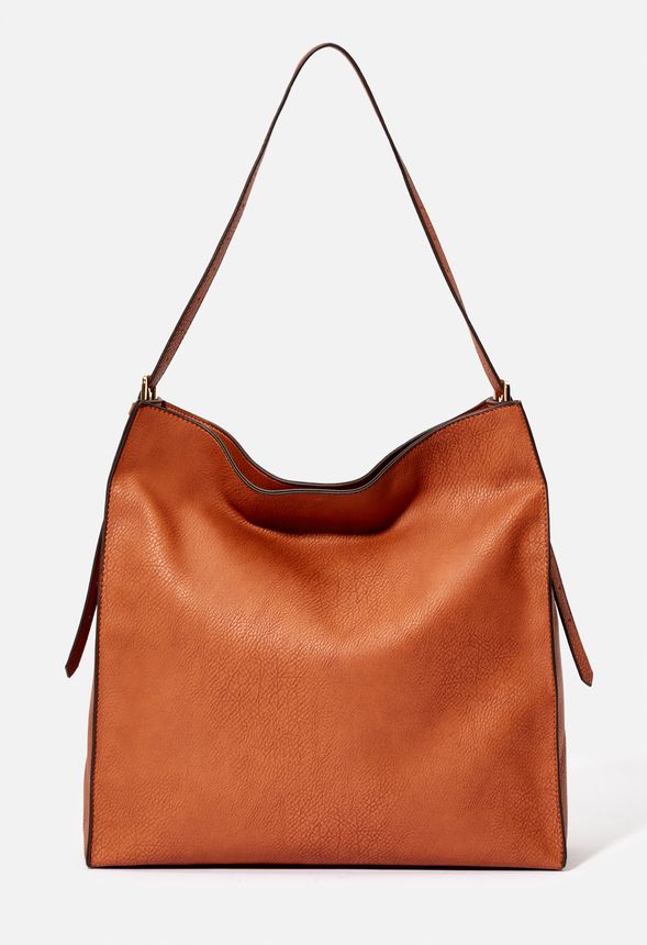 Take Hold Shoulder Bag in Cognac Get great deals at JustFab