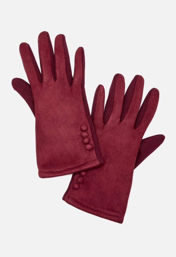 coach basic leather glove