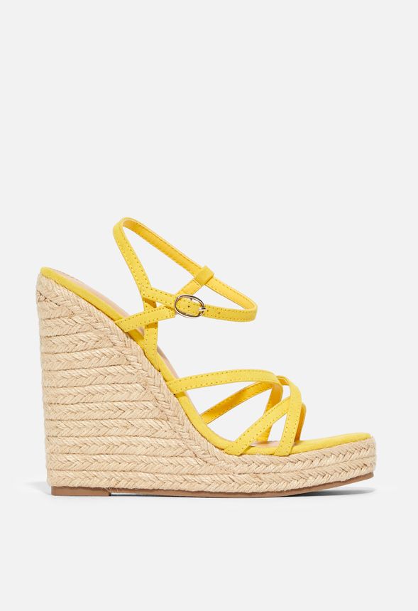 lemon strappy sandals