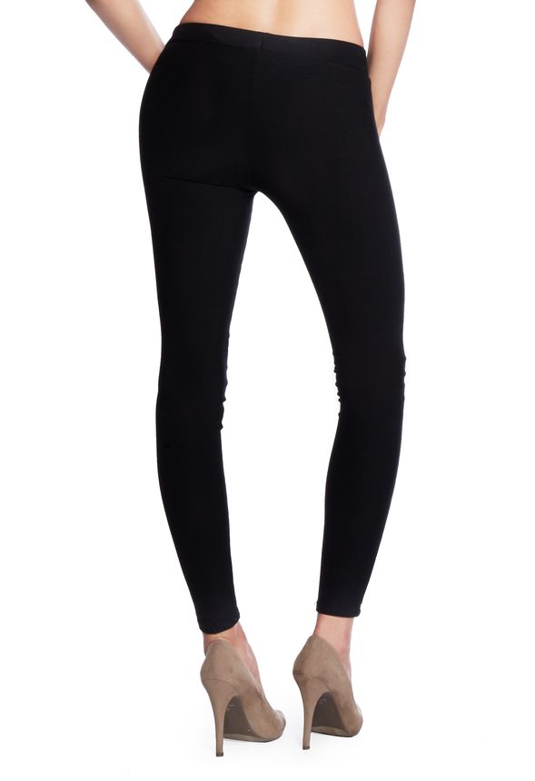 The Faux Leather Front Legging