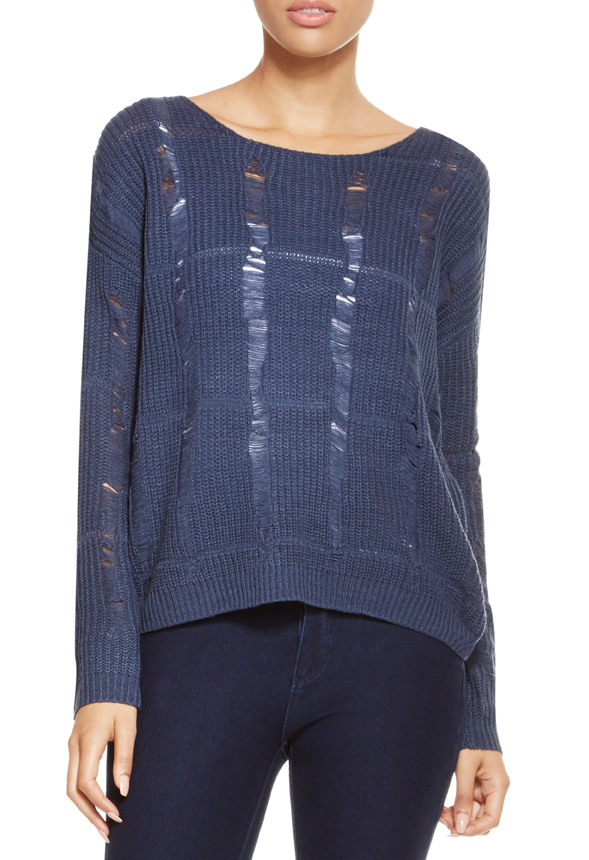 Stephanie Pullover in Navy - Get great deals at JustFab