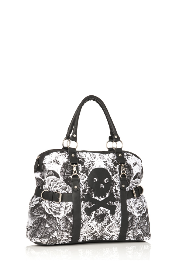 Tomorrows Sorrow Overnight Bag in Black - Get great deals at JustFab