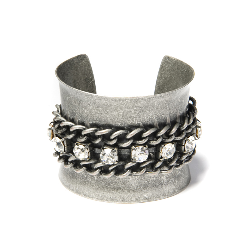 Tough Enough Cuff in Silver - Get great deals at JustFab