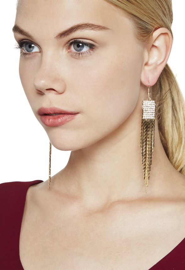 FLASH OF FRINGE in Gold - Get great deals at JustFab