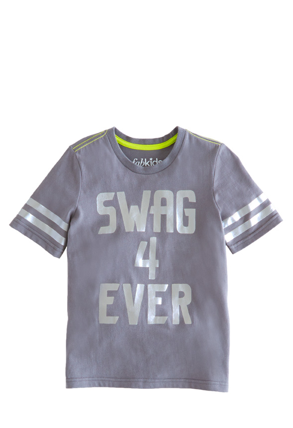 SS Oversize Swagger Graphic Tee Boys in CHARCOAL GREY - Get great deals ...