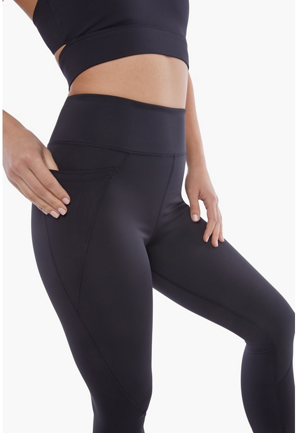 High-Waisted Cropped Pocket Active Leggings