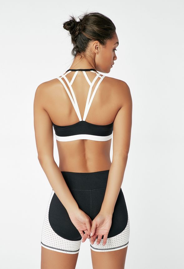 v back sports bra