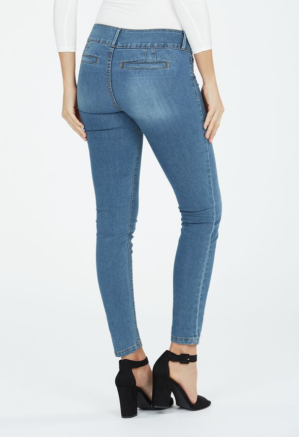Booty Lifter Skinny Jeans in MARINE BLUE - Get great deals at JustFab