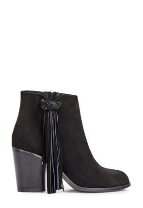 black booties justfab