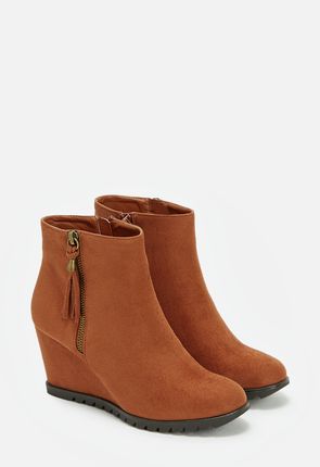 just fab red booties