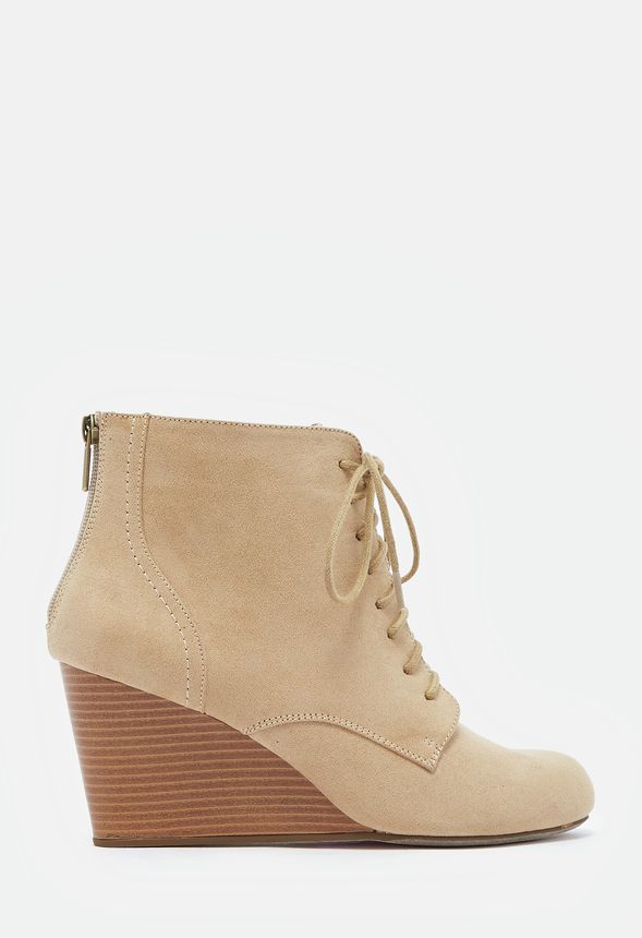 Eloise Bootie in Tan - Get great deals at JustFab