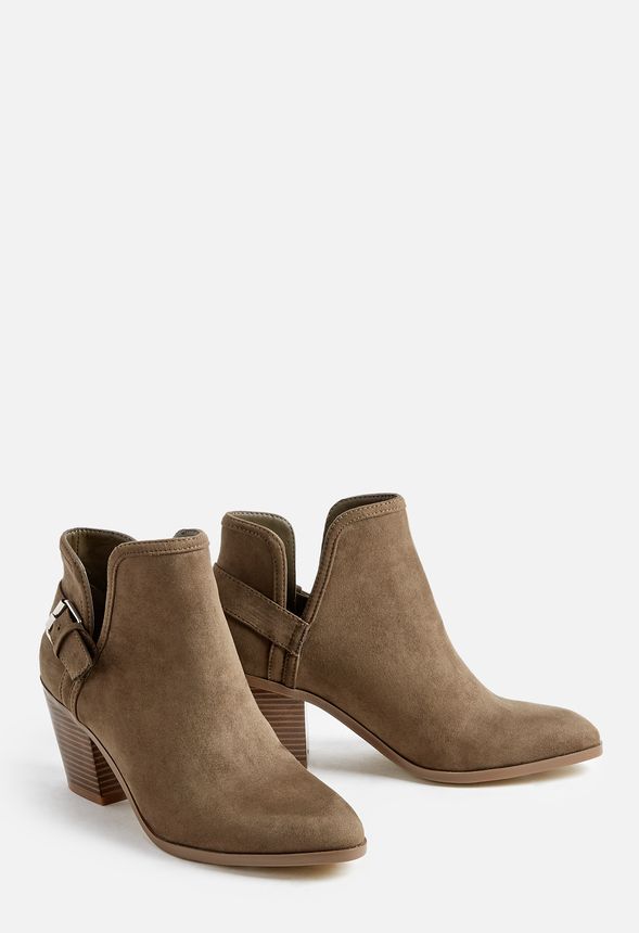 Lonnie Bootie in Olive - Get great deals at JustFab