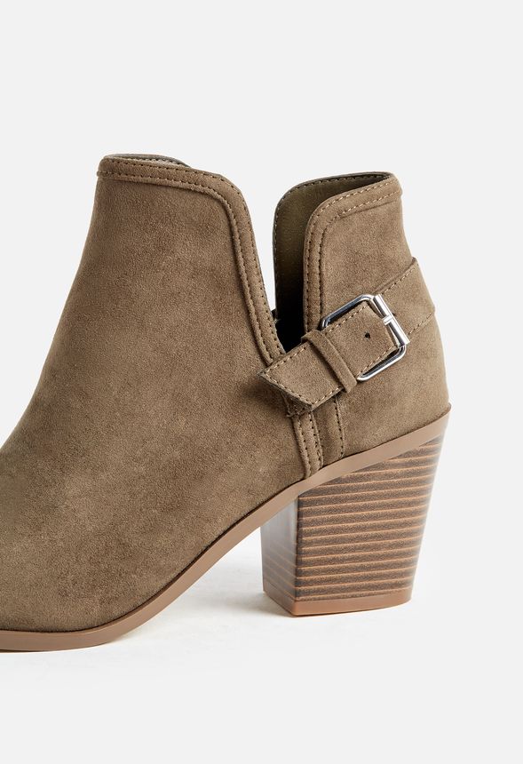 Lonnie Bootie in Olive - Get great deals at JustFab