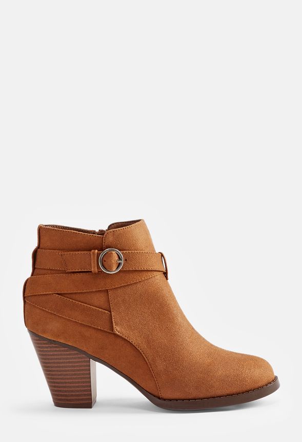 catch suede booties with ankle tie